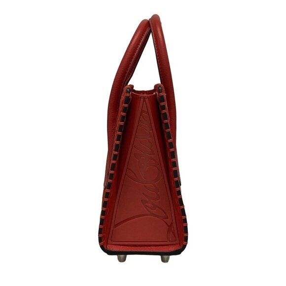 CHRISTIAN LOUBOUTIN Paloma S Mini - Red Leather Suede Handbag 616-042325 - Picture 4 of 15